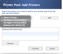 Create Printer Pool Dialog 2